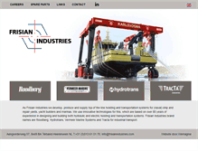 Tablet Screenshot of frisianindustries.com